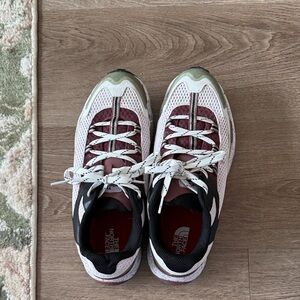 The North Face Pink and Olive Trail Shoes
